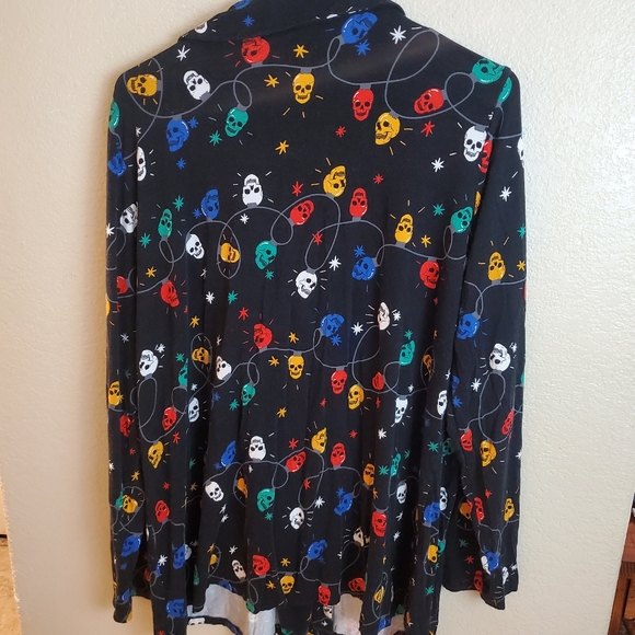 torrid Tops Torrid Super Soft Sleep Lounge Button Skulls Holiday